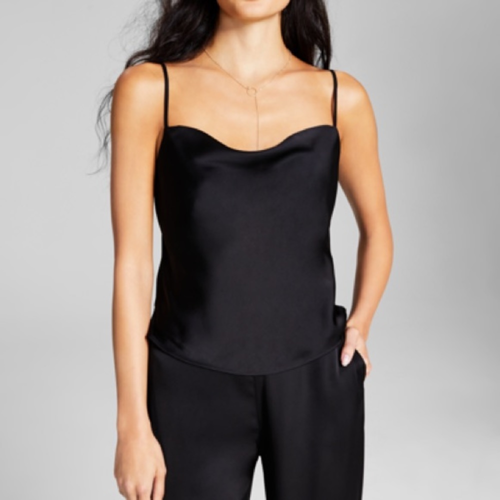 And Now This Cowl Neck Satin Cami